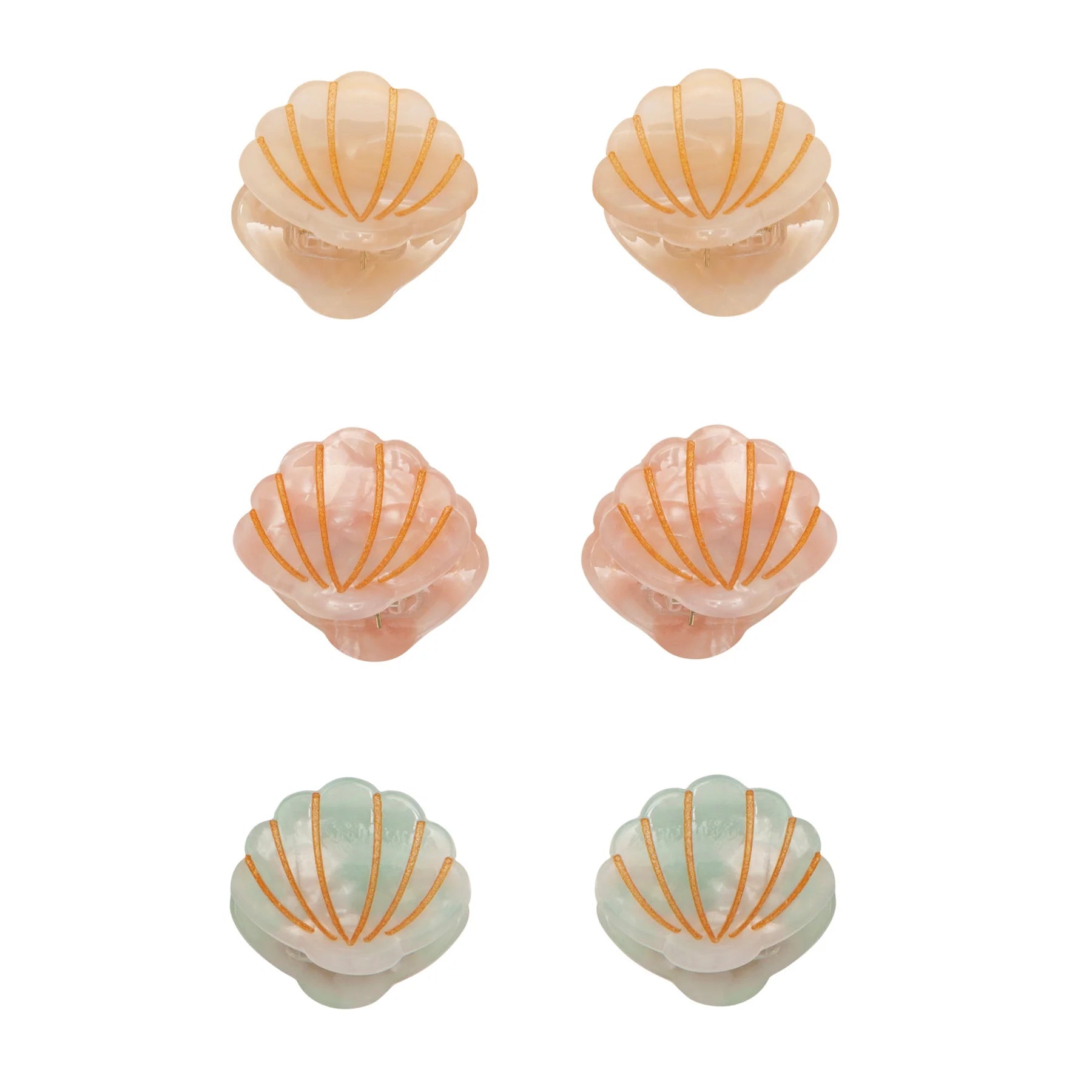 Mini Shell Claw Clips