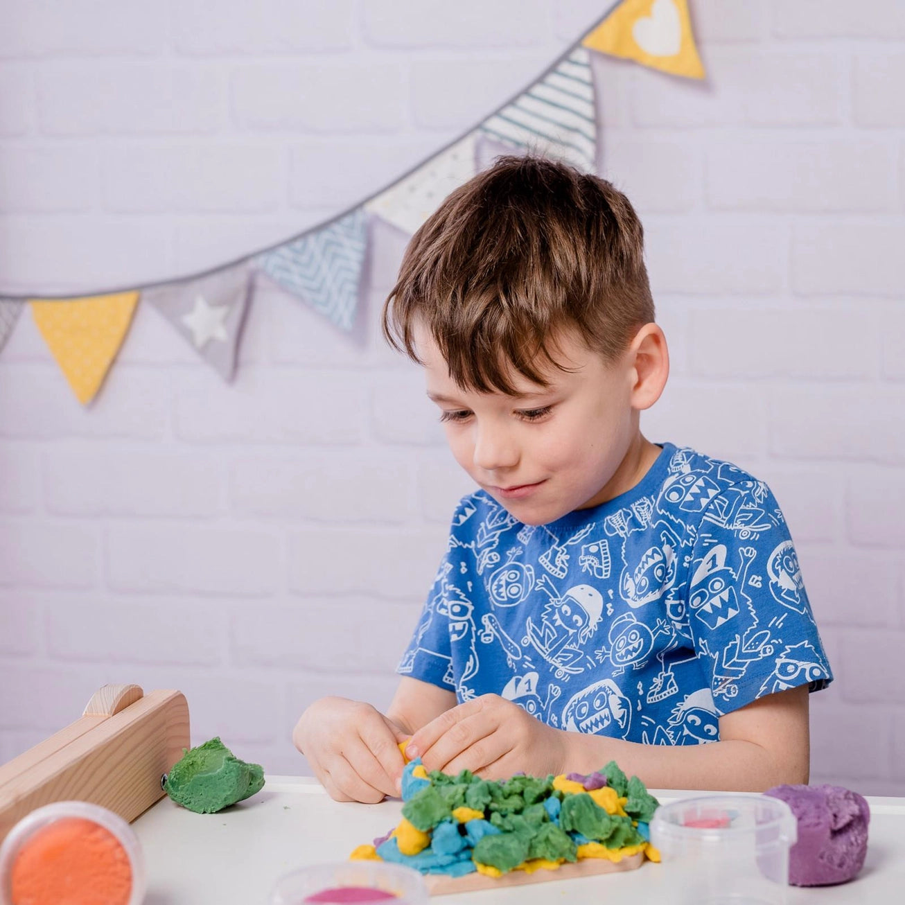 Biologisch Vegan Easy Dough Set van 4 "Loki"