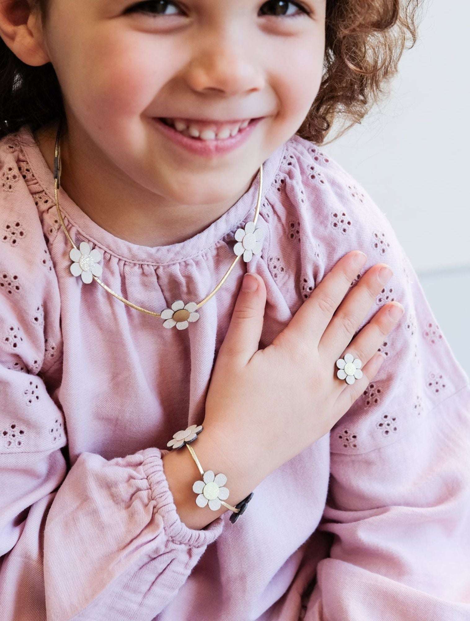 Daisy Jewellery Set Gold