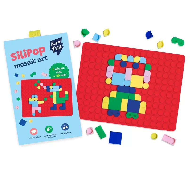 SILIPOP BLANC – JEU DE MOSAÏQUE CRÉATIF À EMPORTER