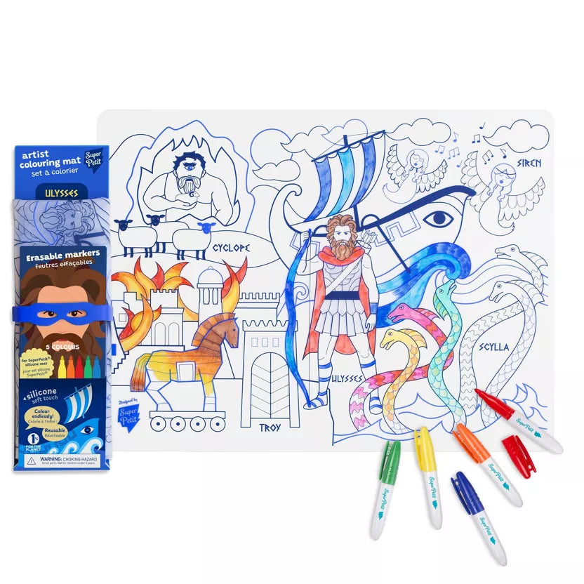 REUSABLE COLOURING MAT: ULYSSES' ODYSSEY