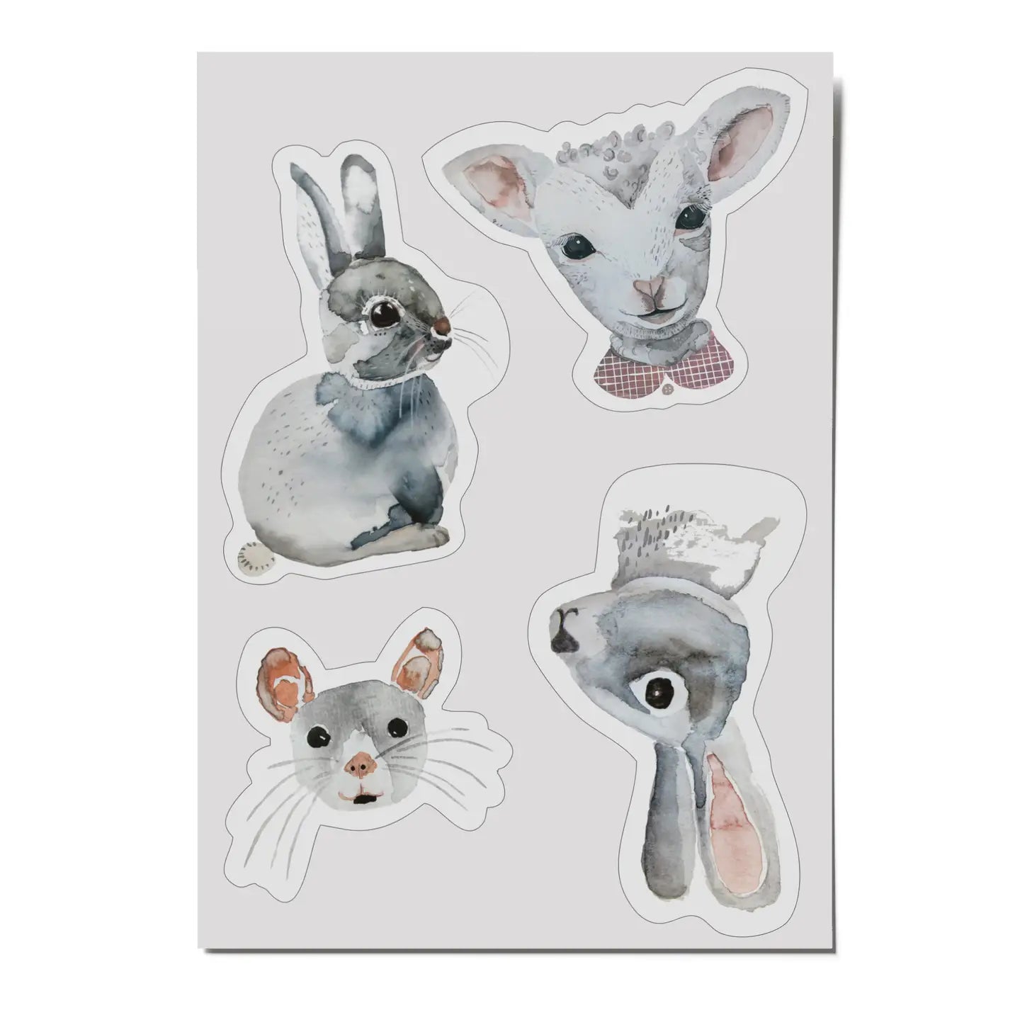 Lamb & Bunny Reflective Stickers