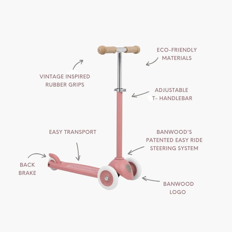 BANWOOD ECO SCOOTER - RASPBERRY