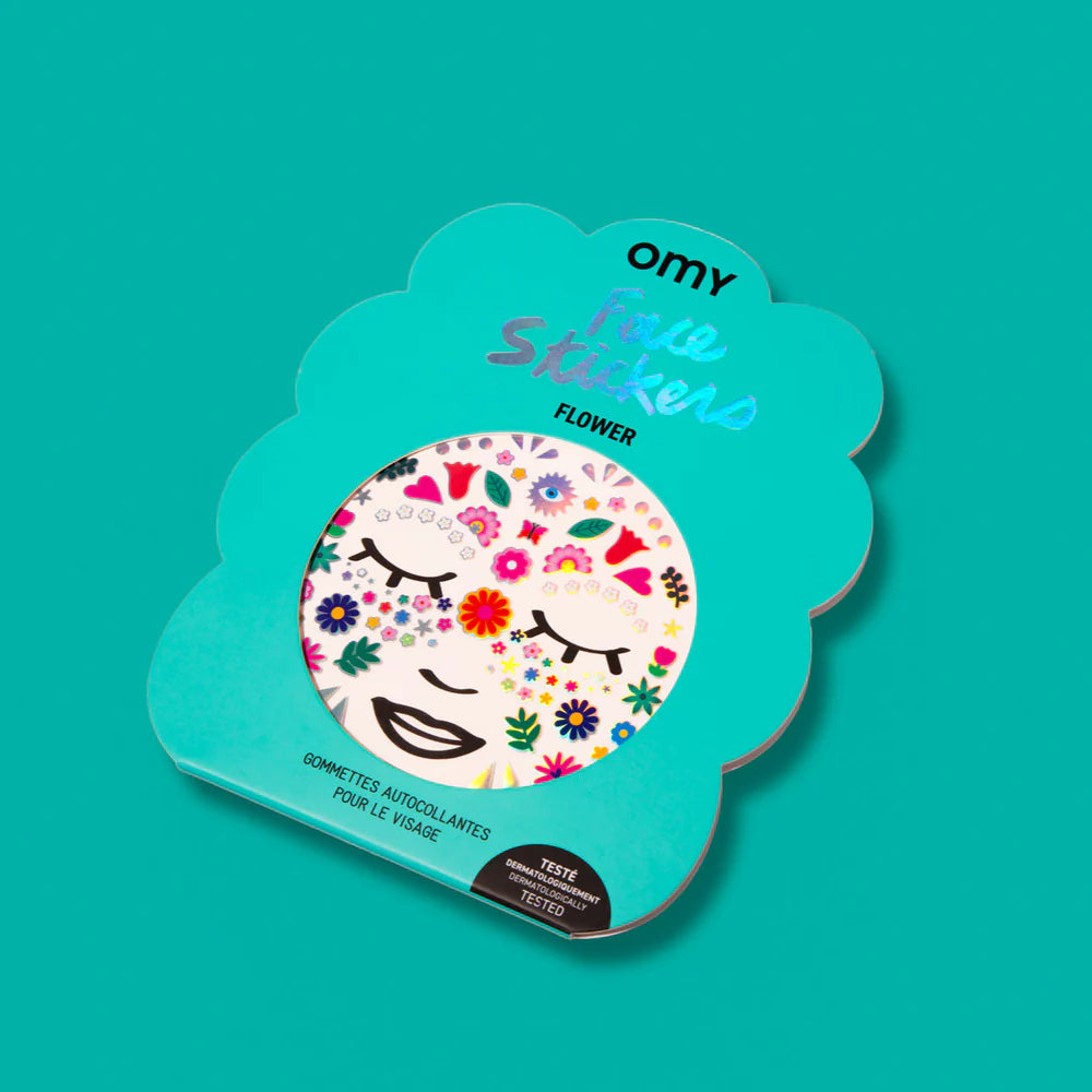 Bloemen-gezichtsstickers