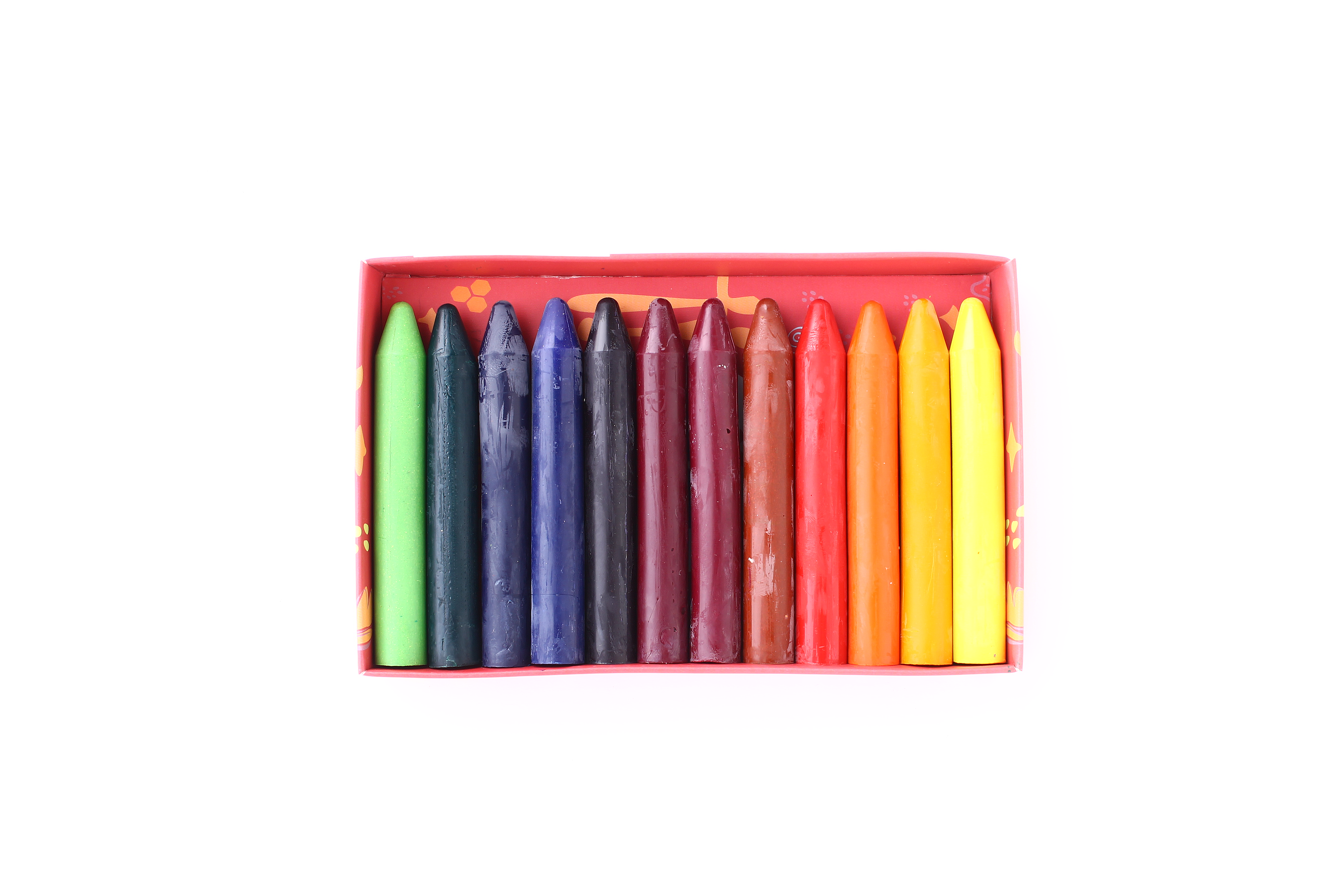 Natural Beeswax Stick Crayons-12 Colours