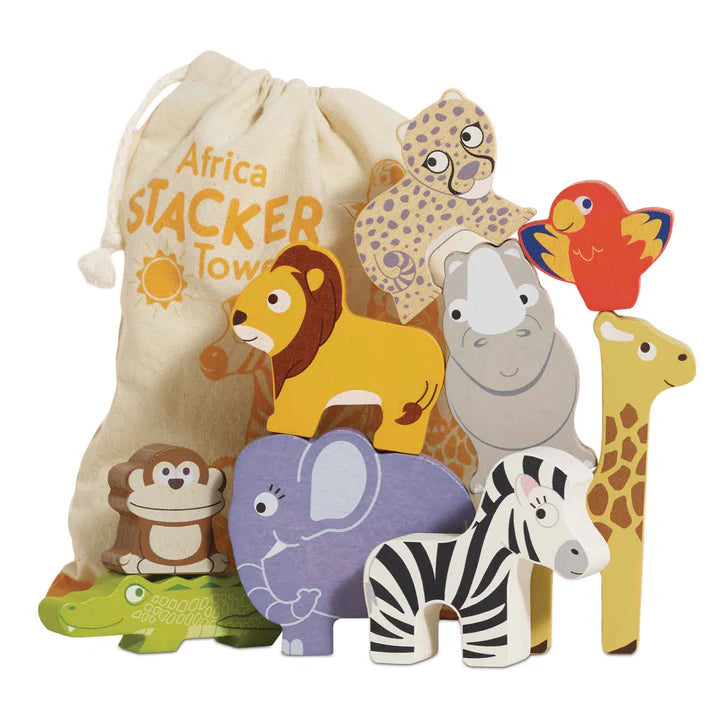 Africa Wooden Animal Stacking Toy