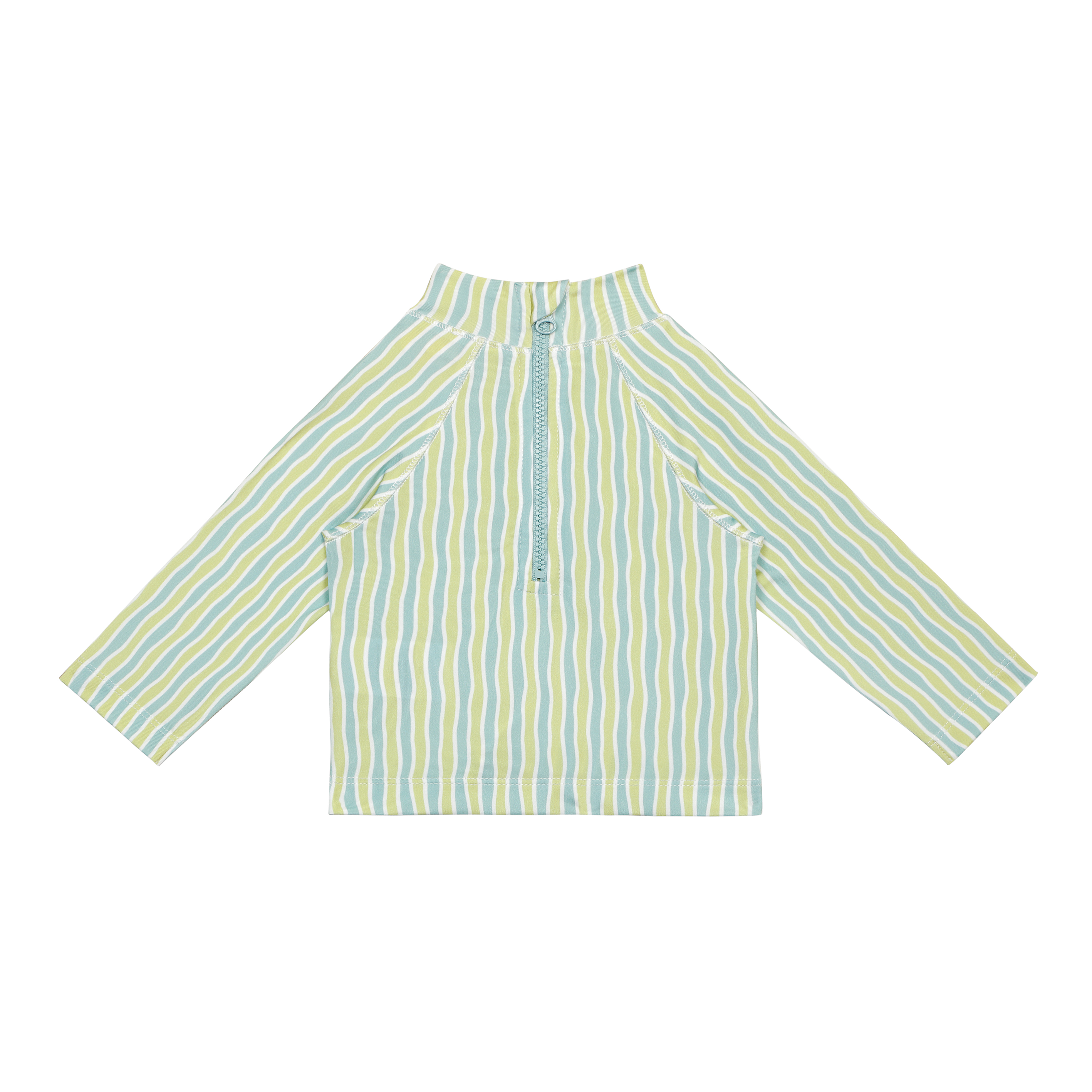 Striped long-sleeve shirt.