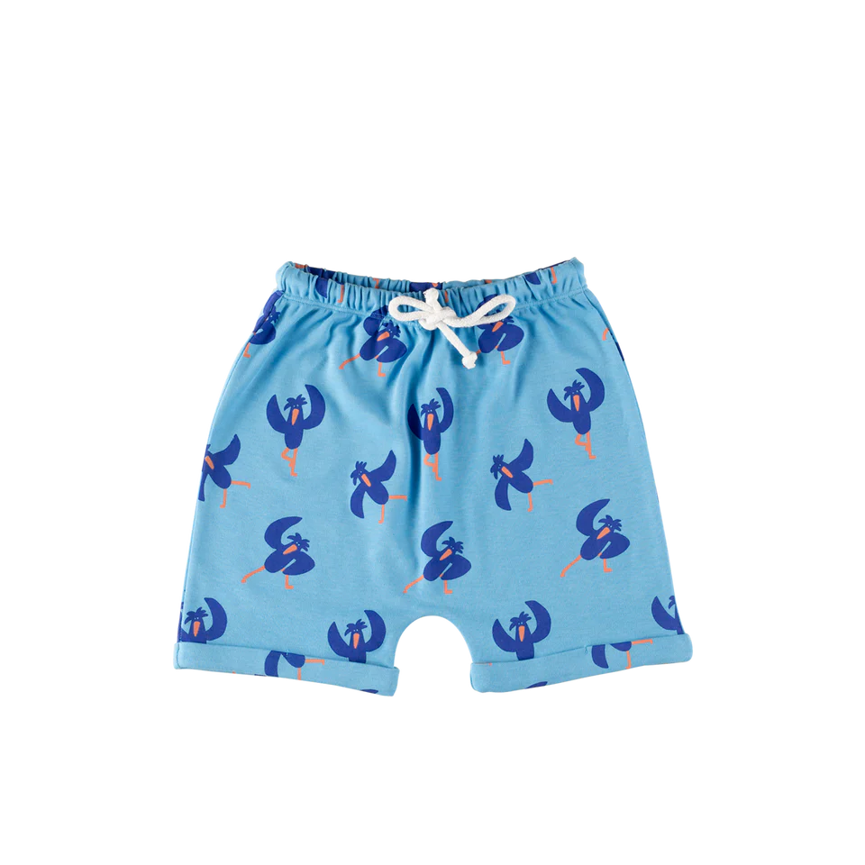 Children's blue baggy style shorts
