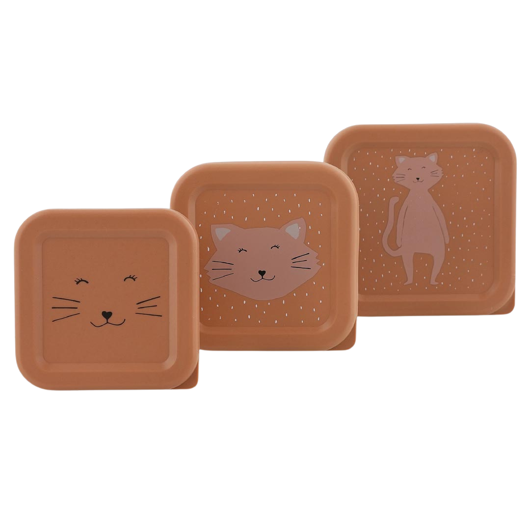 Snackbox nestbaar - 3 stuks - Mevrouw Kat