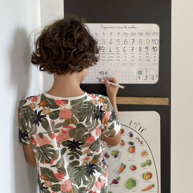 Ardoise magnétique J'apprends à écrire les chiffres