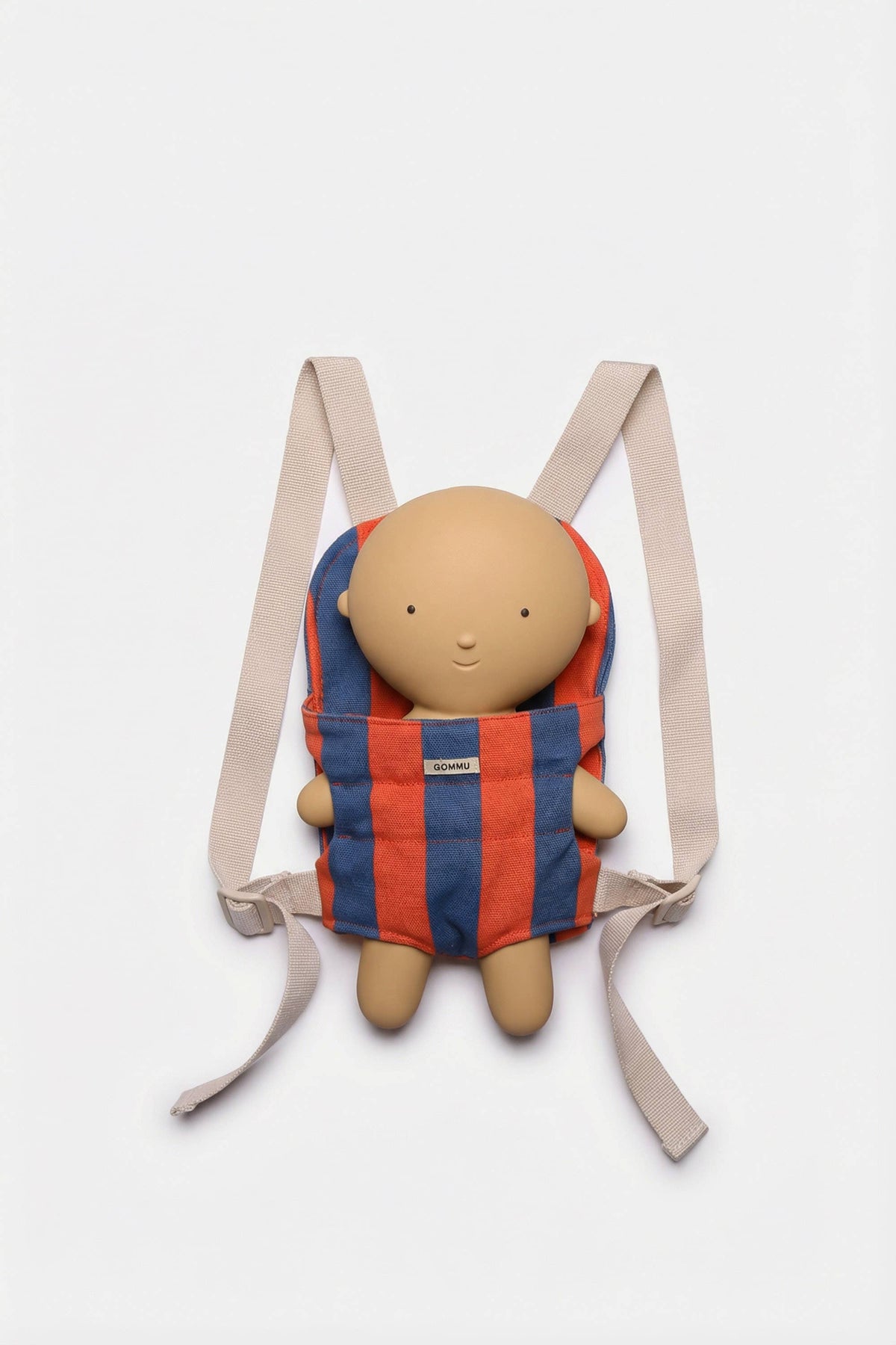 Gommu Doll Carrier: LIGHT NAVY/SUMMER RED