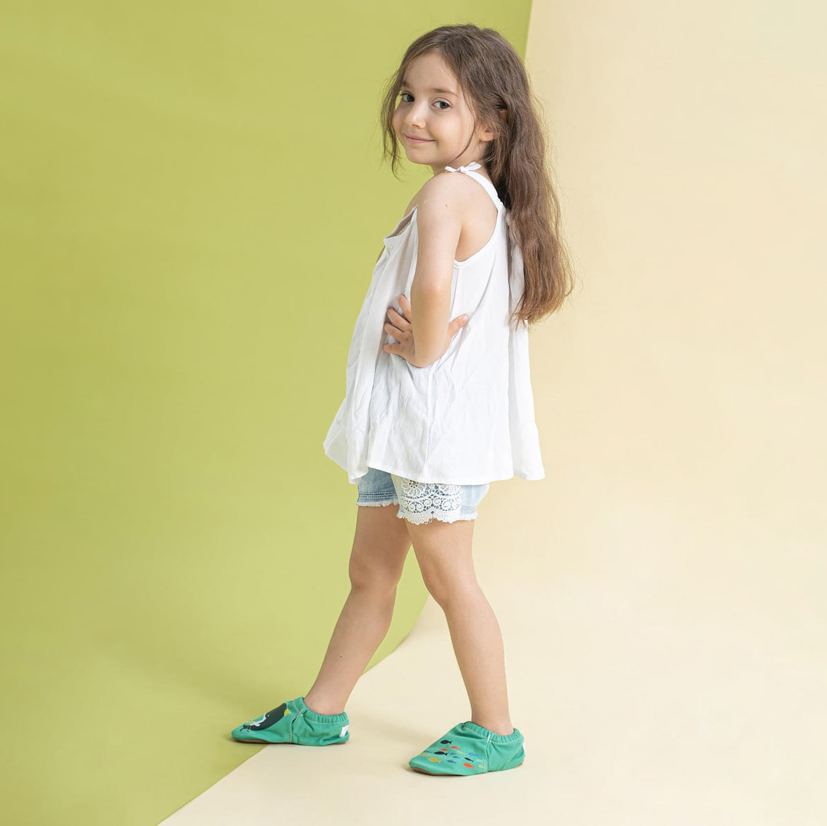 Journey Hyper Mint Tea Barefoot Smart Booties