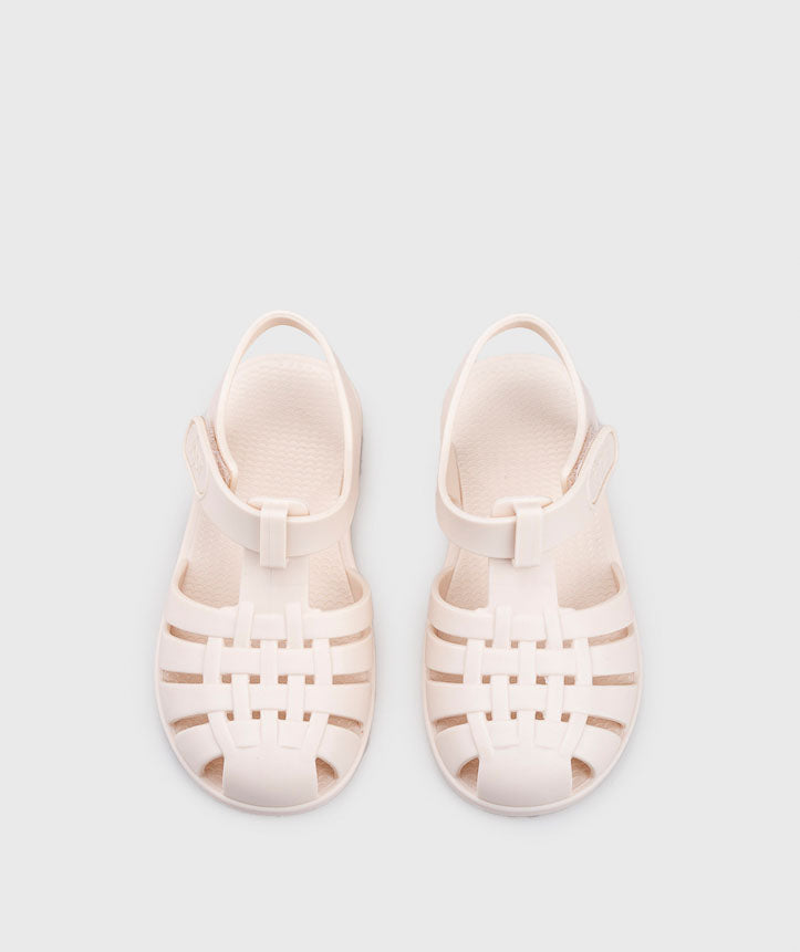 Pair of white sandals