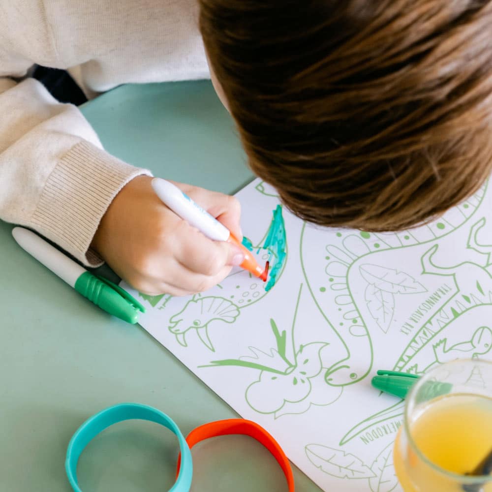 The Dinosaurs Mini Coloring Placemat