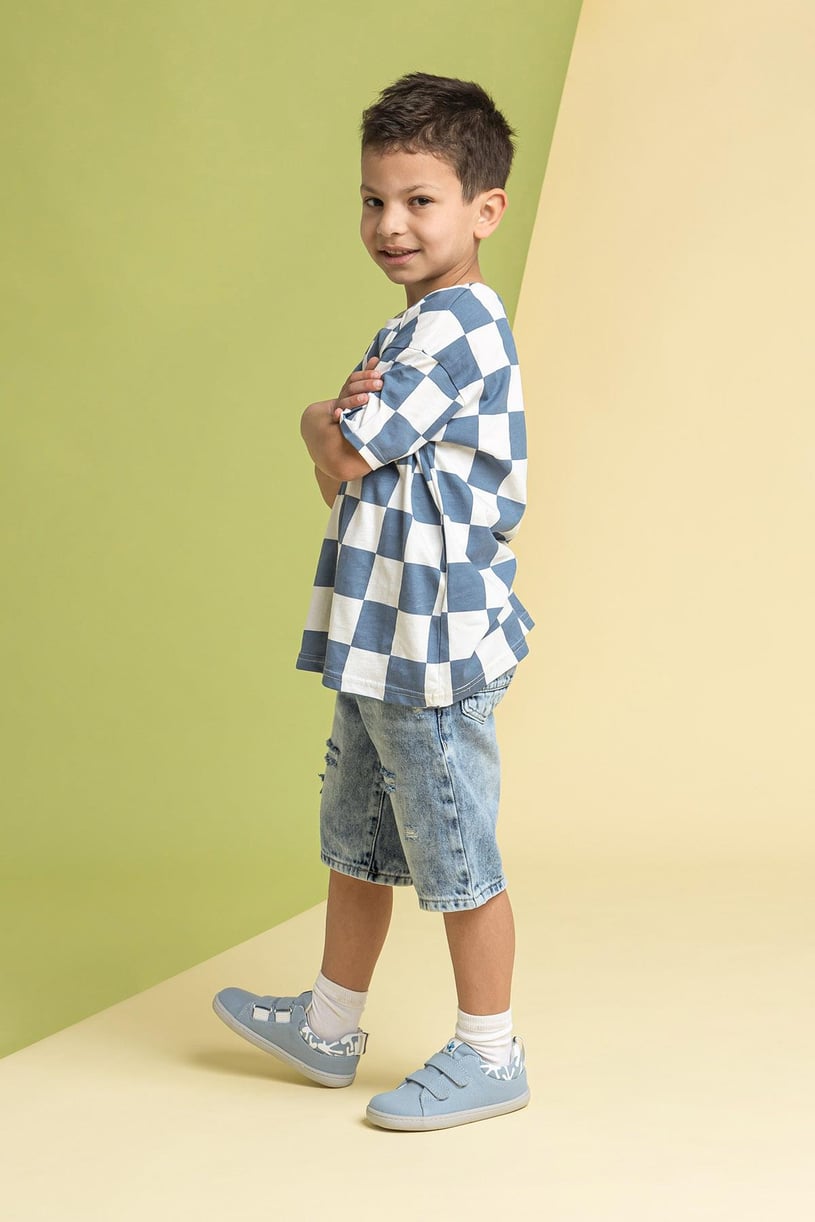 Smart Walker Gerecycled Canvas (Eco Lichtblauw)