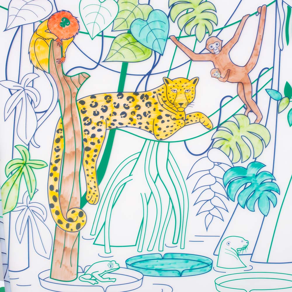 HERBRUIKBARE KLEURMAT: JUNGLE