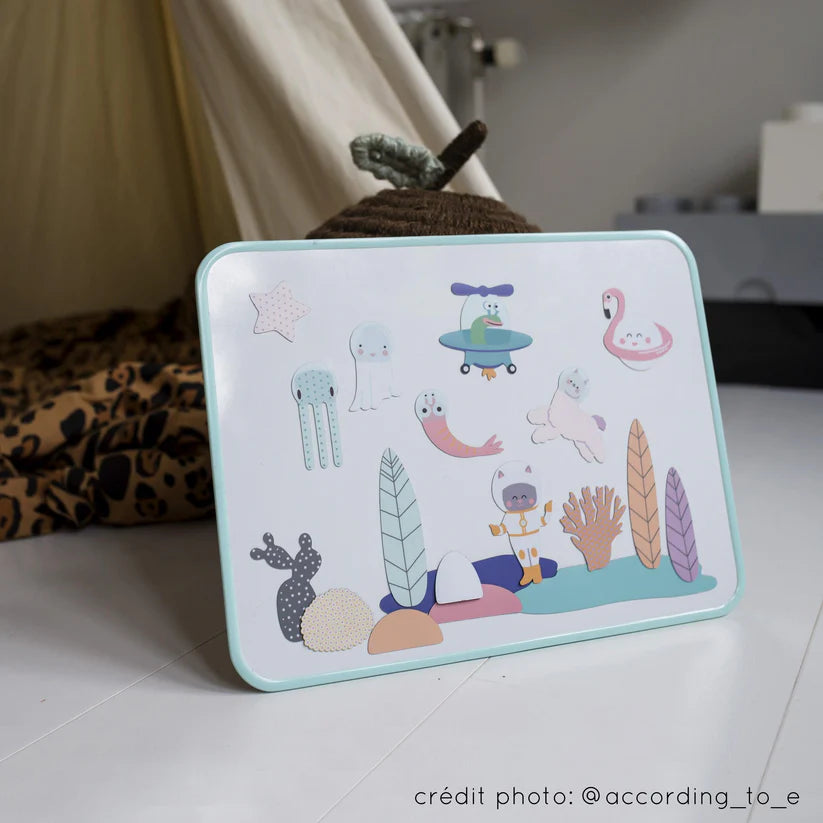 Tableau blanc magnétique Cabane Opaline