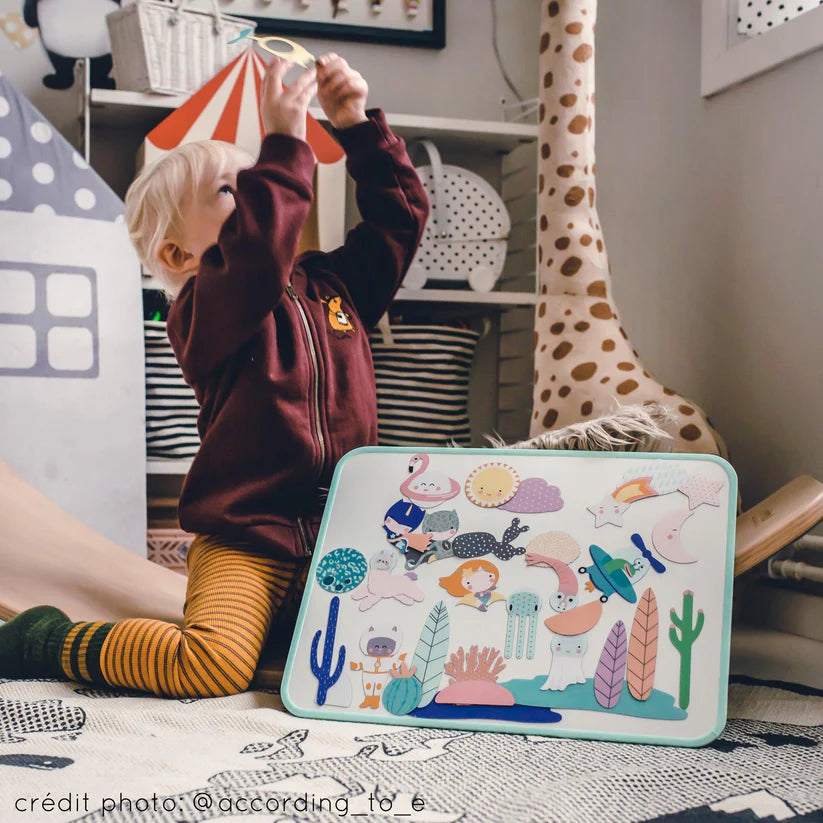 Tableau blanc magnétique Cabane Opaline