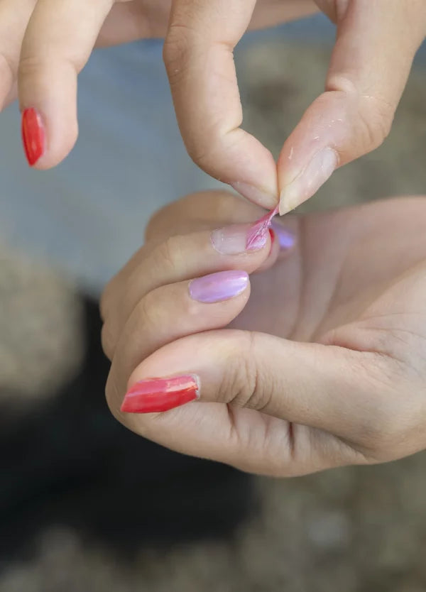 Nagellak op waterbasis - Glitterroze