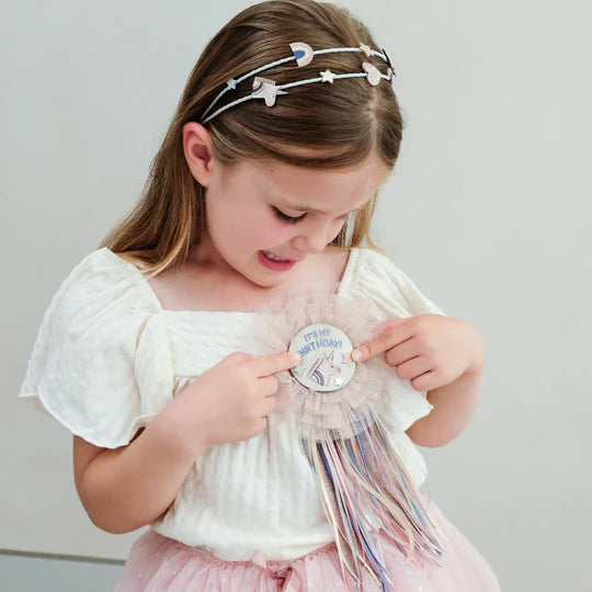 Unicorn birthday badge