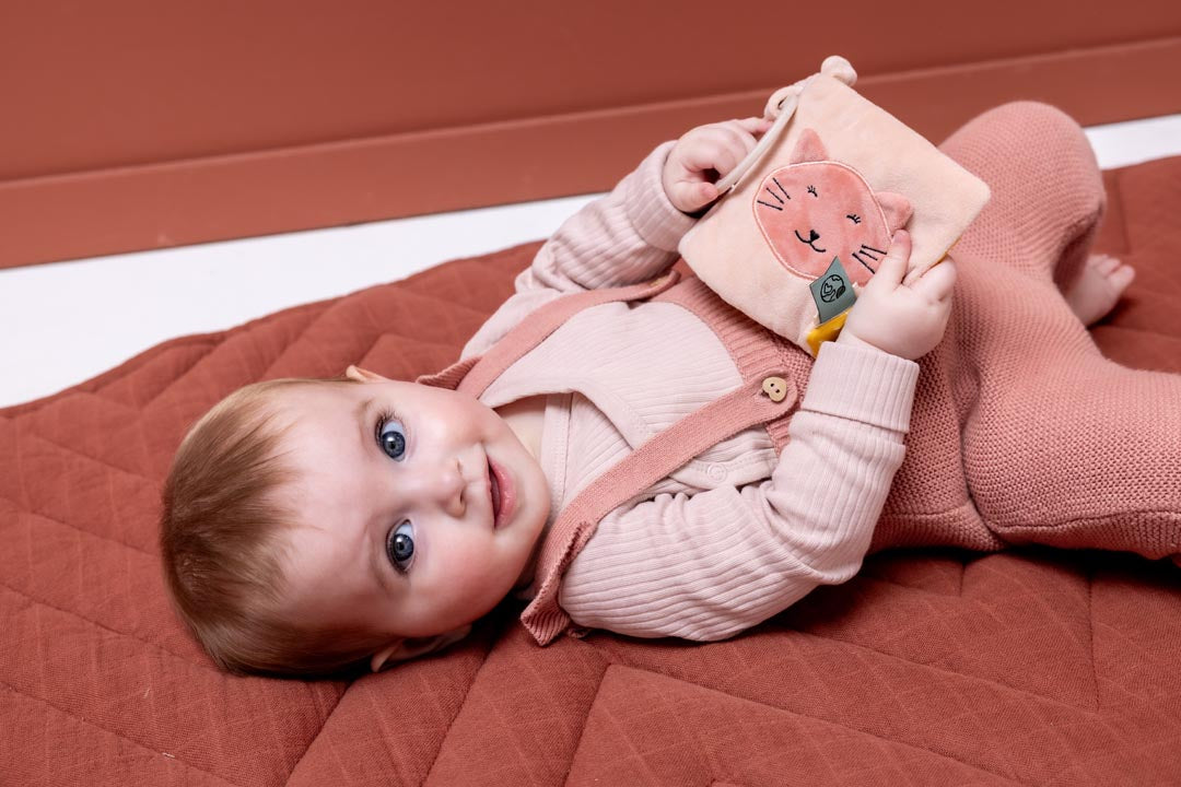 Livre sensoriel pour poussette - Mme Chat 