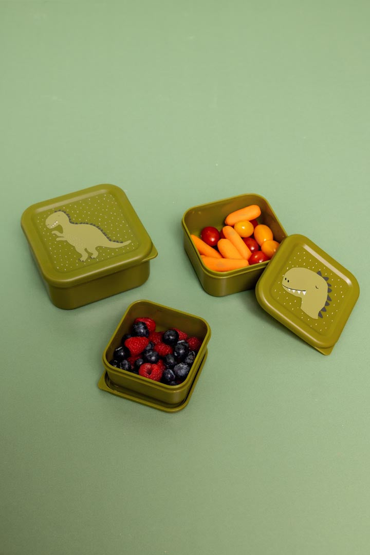 Snackbox nestbaar - 3 stuks - Mr. Dino