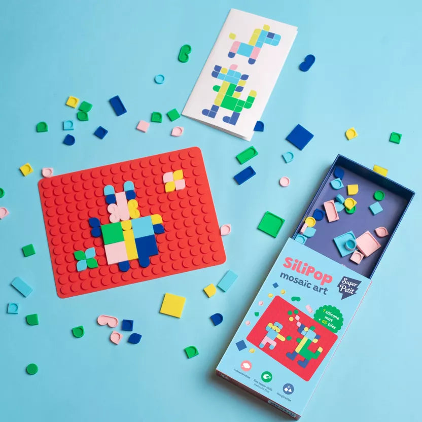 SILIPOP BLANC – JEU DE MOSAÏQUE CRÉATIF À EMPORTER 
