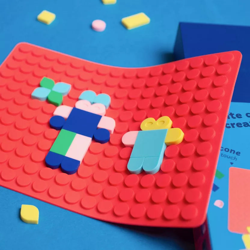 SILIPOP BLANC – JEU DE MOSAÏQUE CRÉATIF À EMPORTER 