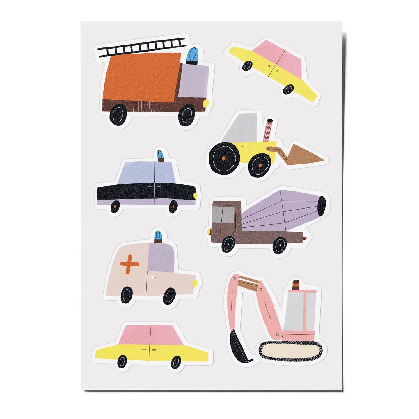 Sticker Sheet "Cars" | 3 Sheets
