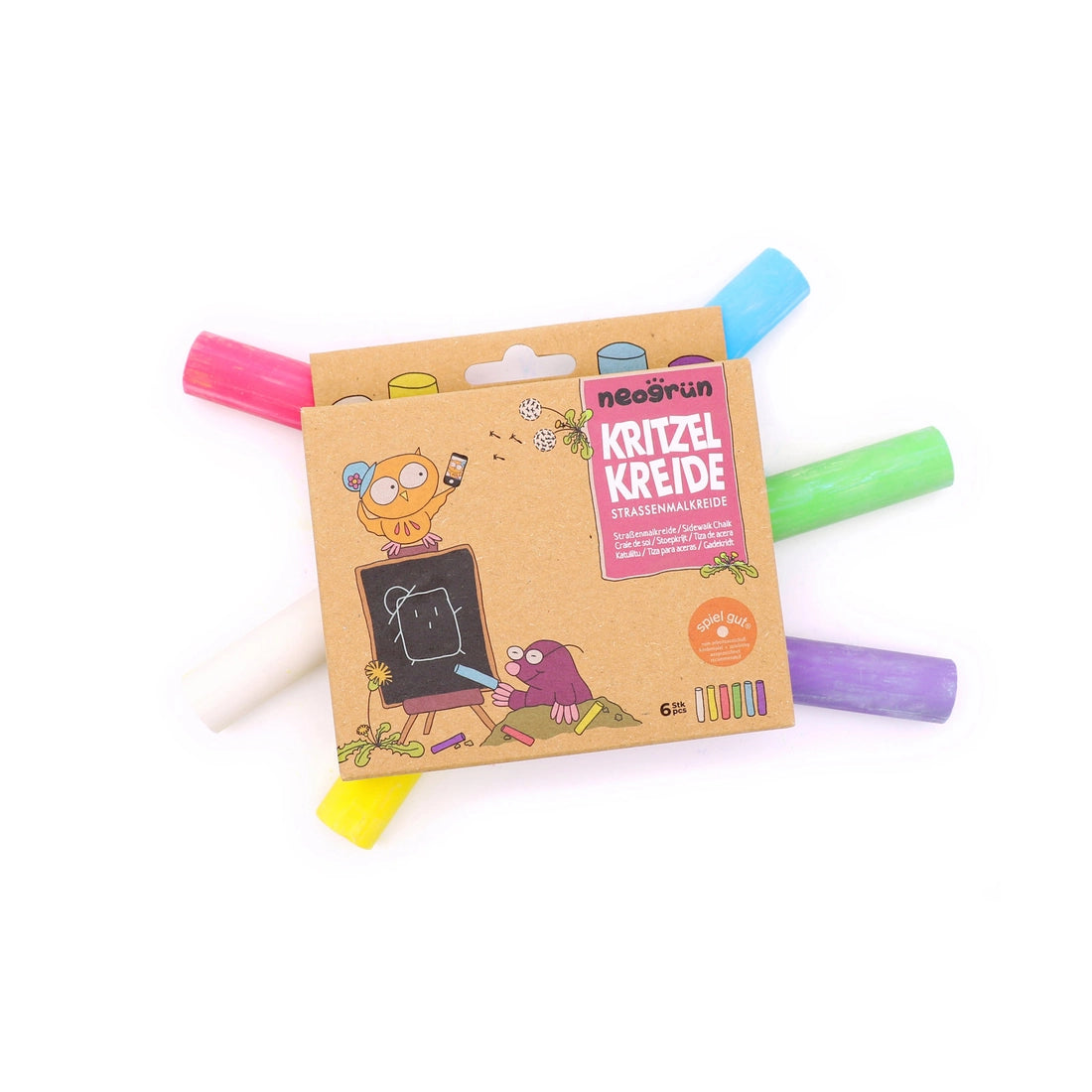 Krabbelkrijt - kleurrijk straatkrijt