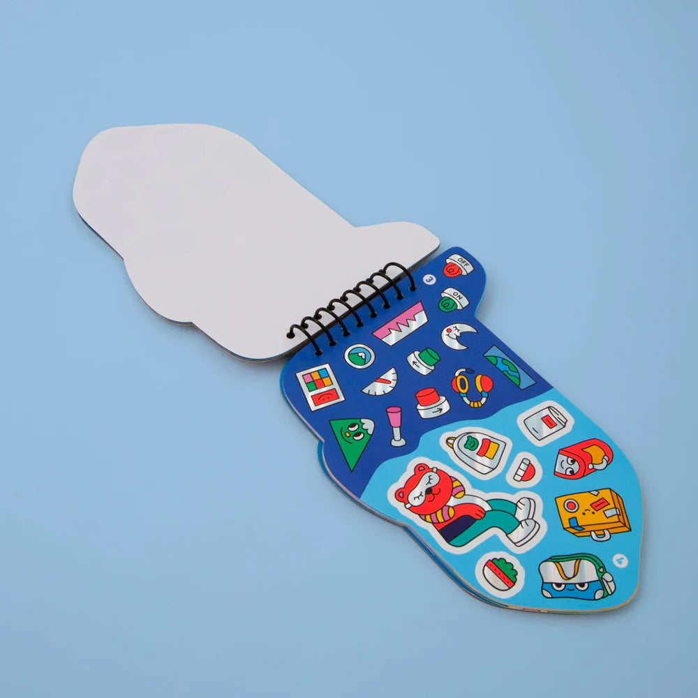 Super livre de coloriage et d'autocollants - Dino