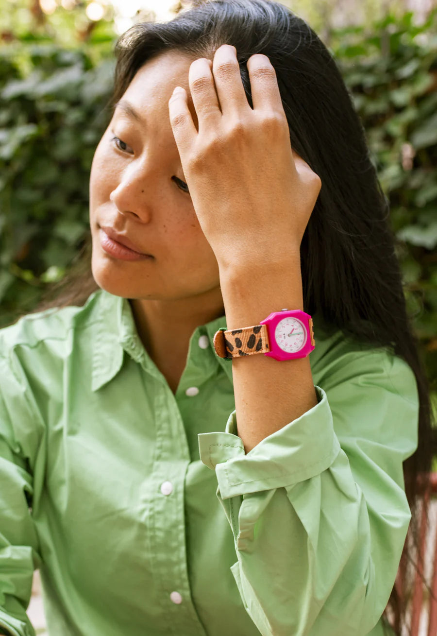 Leopard watch - Taxi Brousse x Mini Kyomo Collab (KIDS & WOMEN)