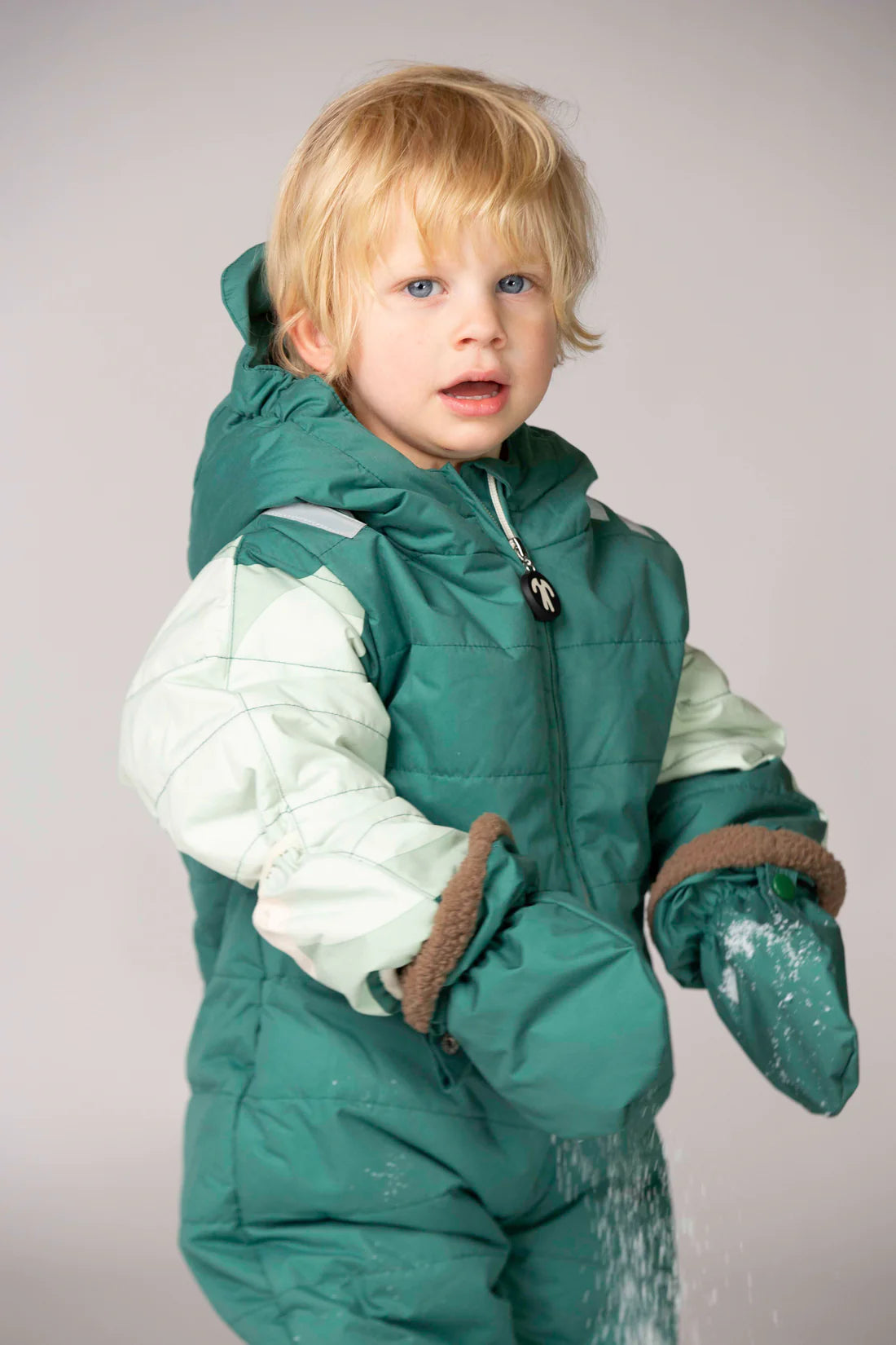Baby Mittens Dark Green
