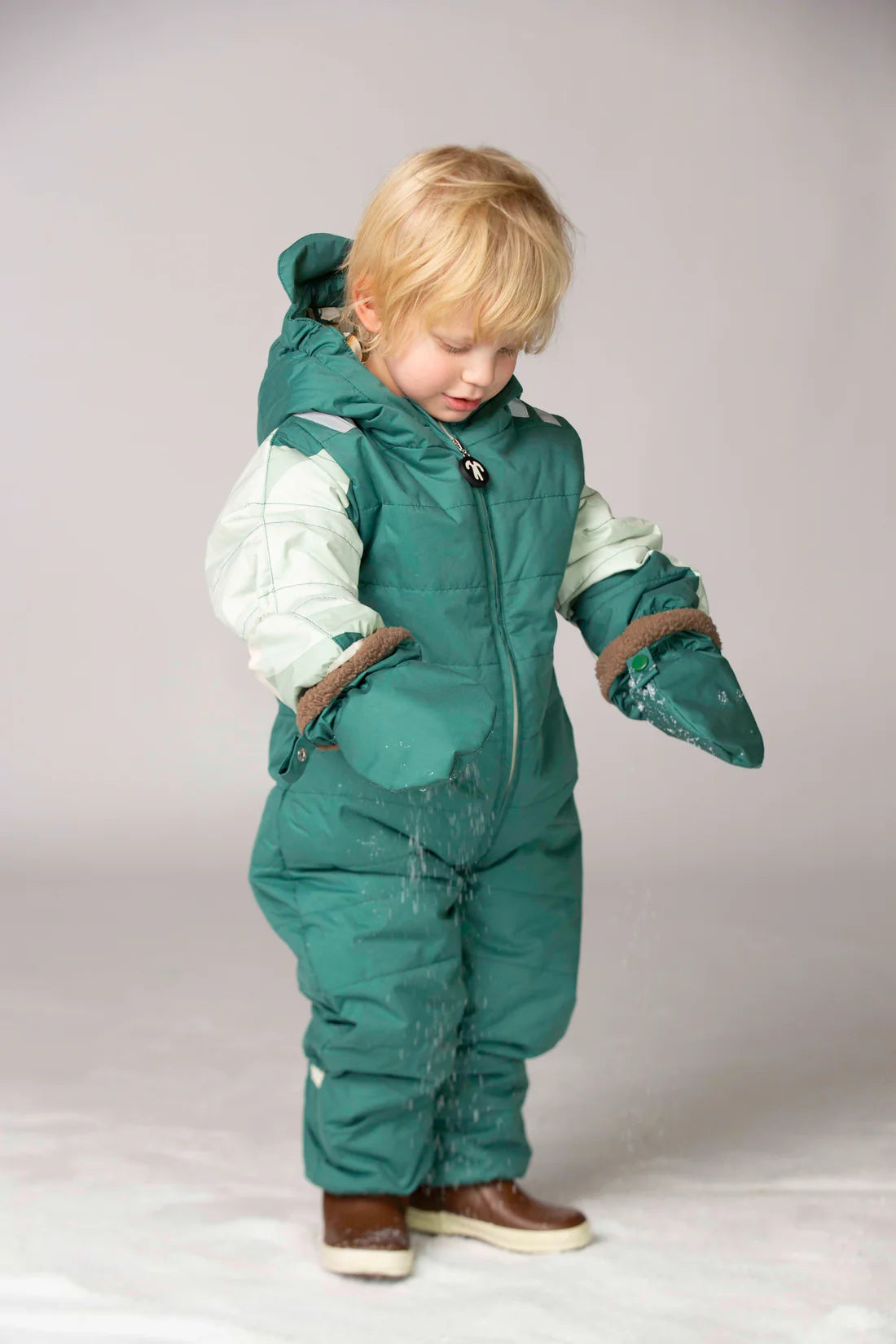 Baby Mittens Dark Green