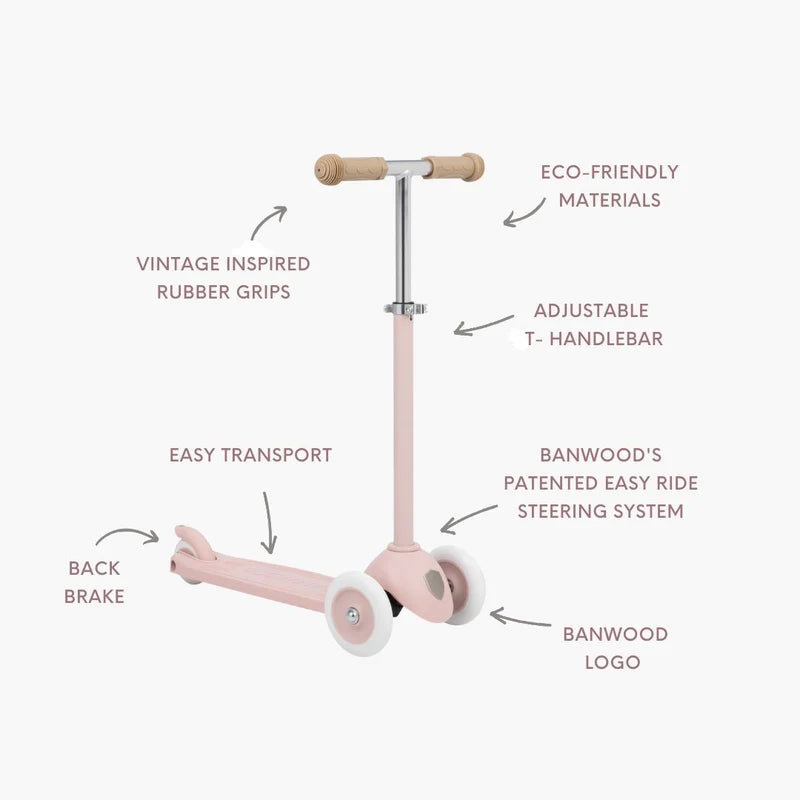 BANWOOD ECO SCOOTER- FADED PINK