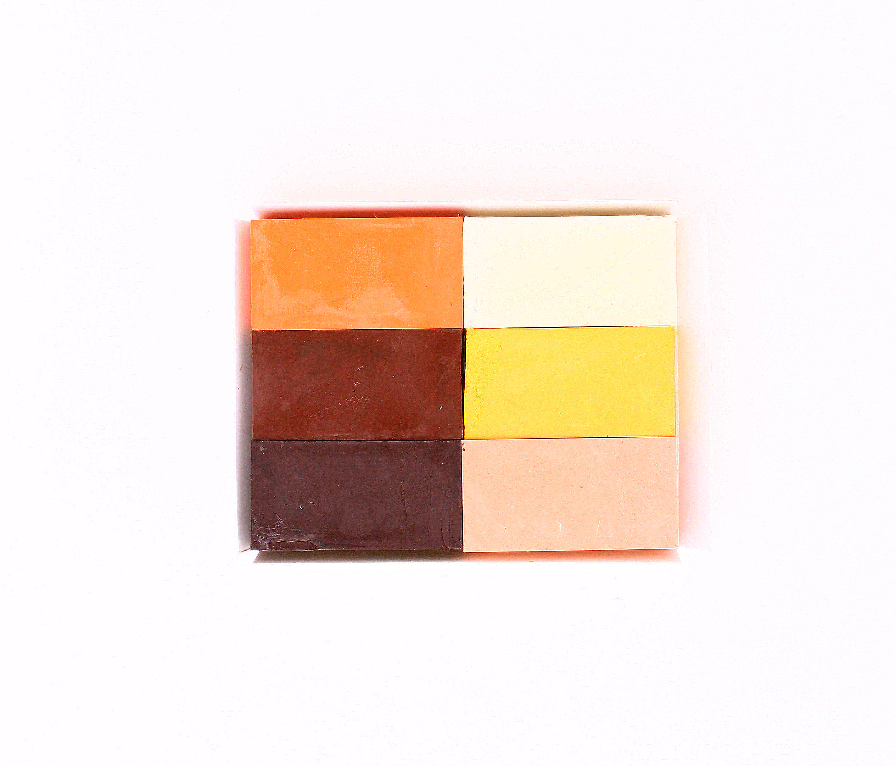Natural Skin Tones Beeswax Block Crayons - 6 Colours