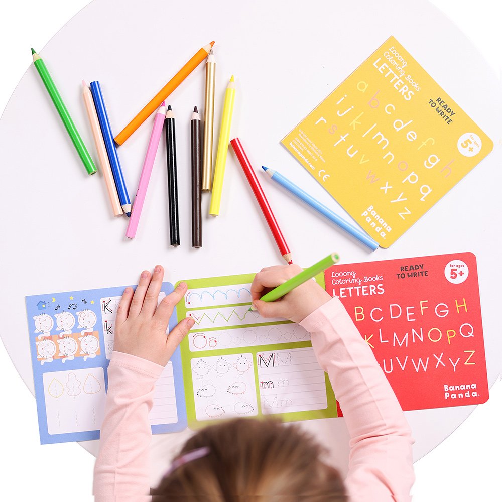 Kleurplaten met letters (5+)