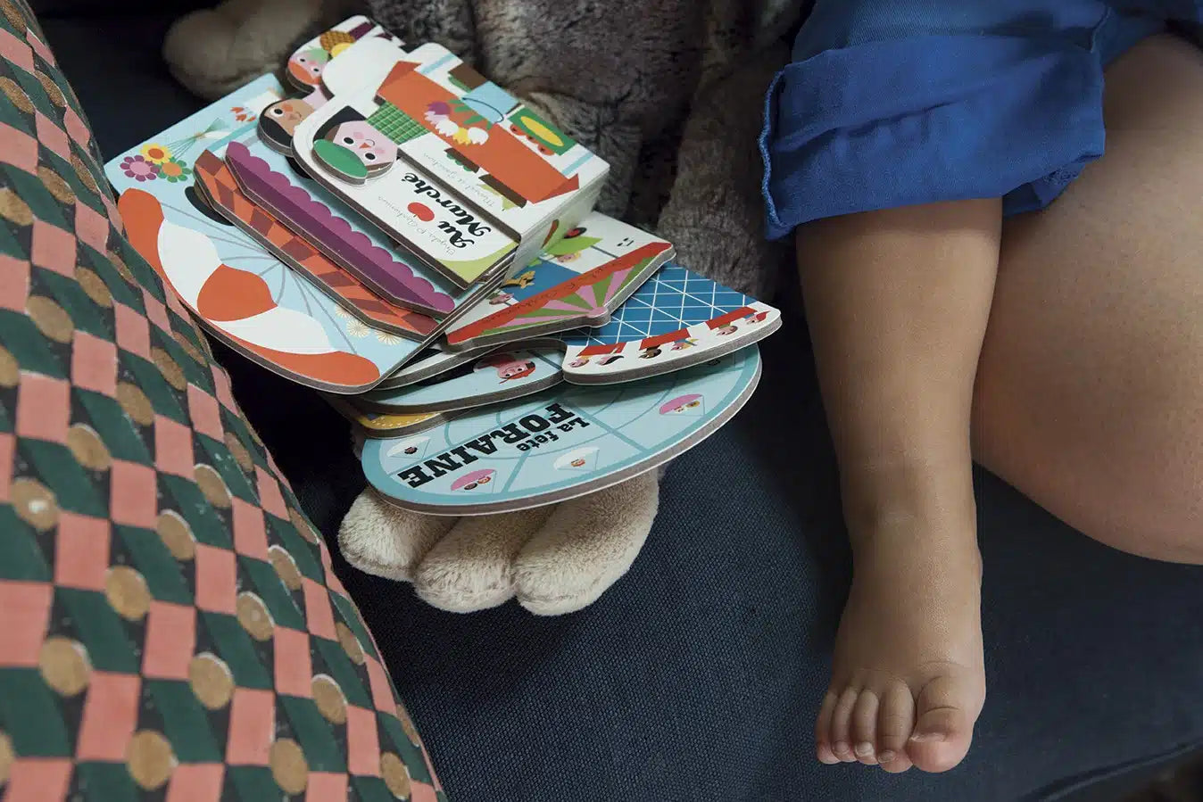 Kartonnen prentenboek voor baby's AU MARCHE