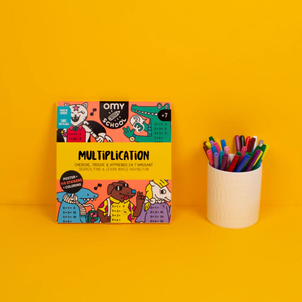 GIANT EDUCATIONAL POSTER - Multiplication OMY SCHOOL