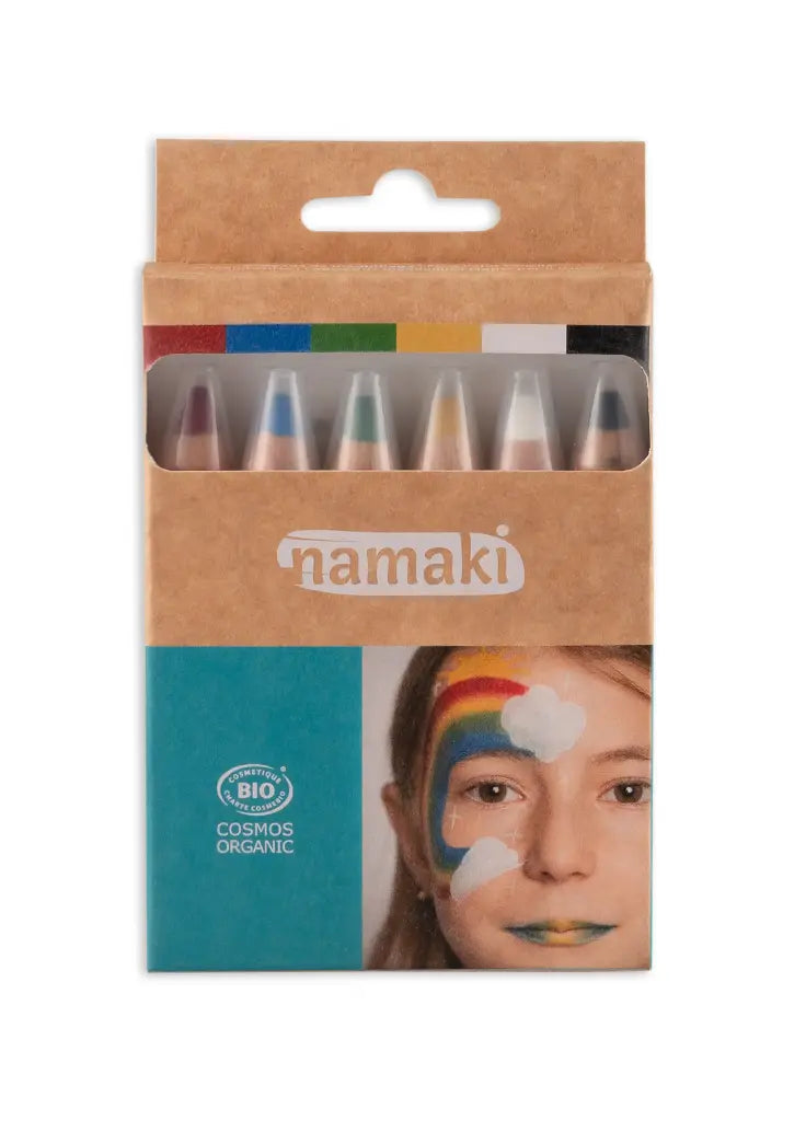 Make-up Jumbo Pencils Set- 6 Colors Rainbow