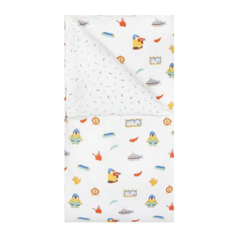 Kids Duvet Cover & Pillow Case – Penguin, The Adventurer