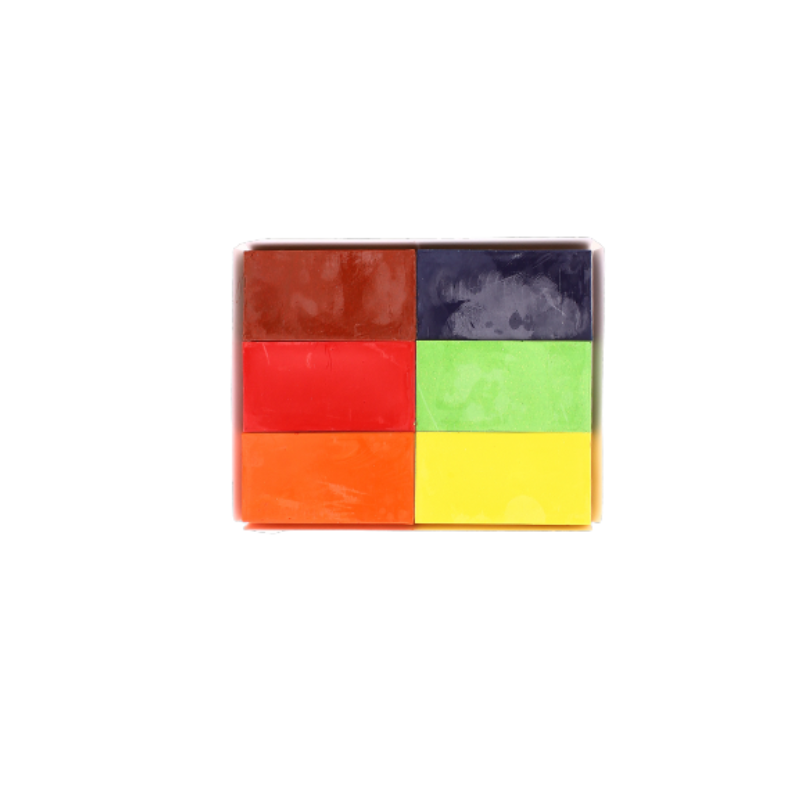 Natural Beeswax Block Crayons- 6 Colours