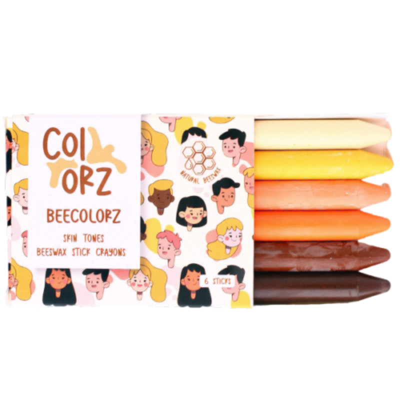 Natural Skin Tones Beeswax Stick Crayons