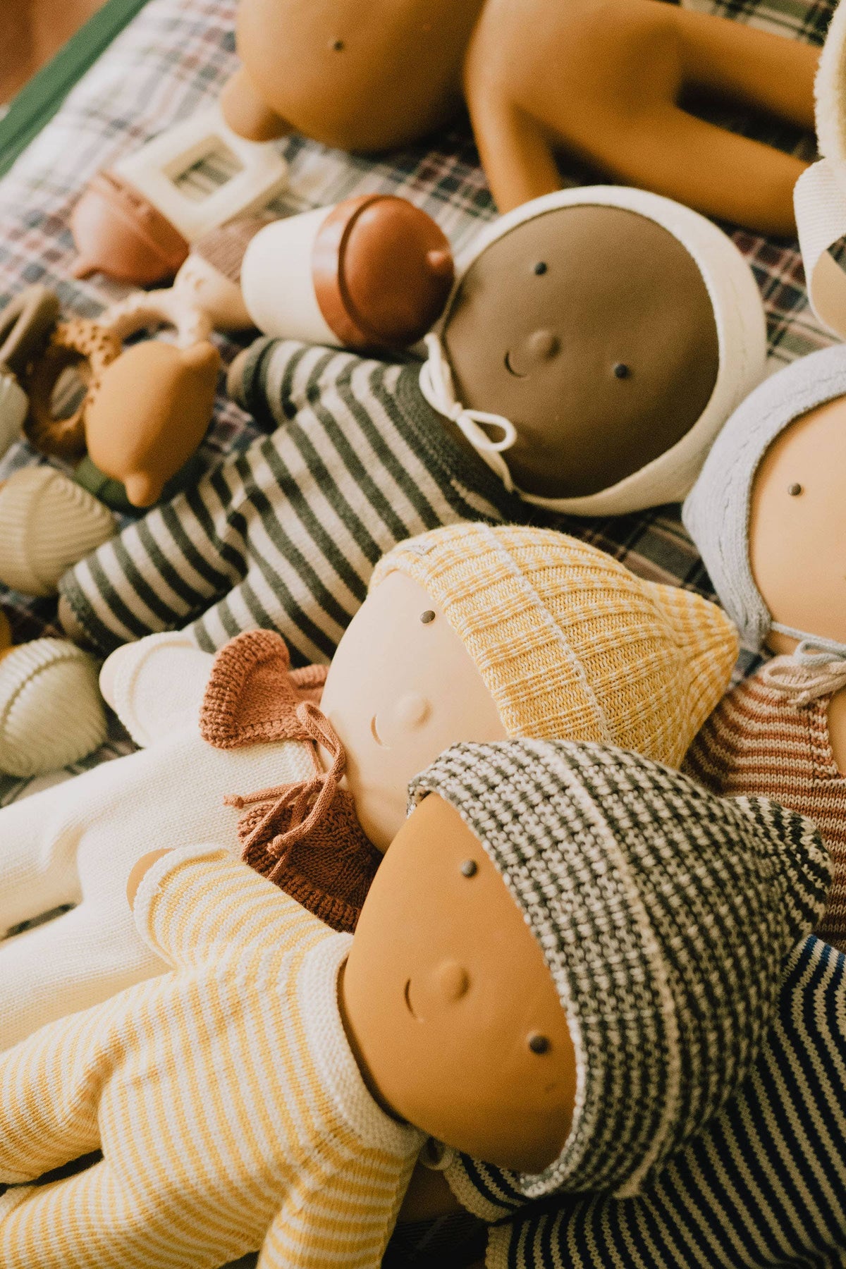 Gommu Baby - Natural Rubber Baby Doll, Almond