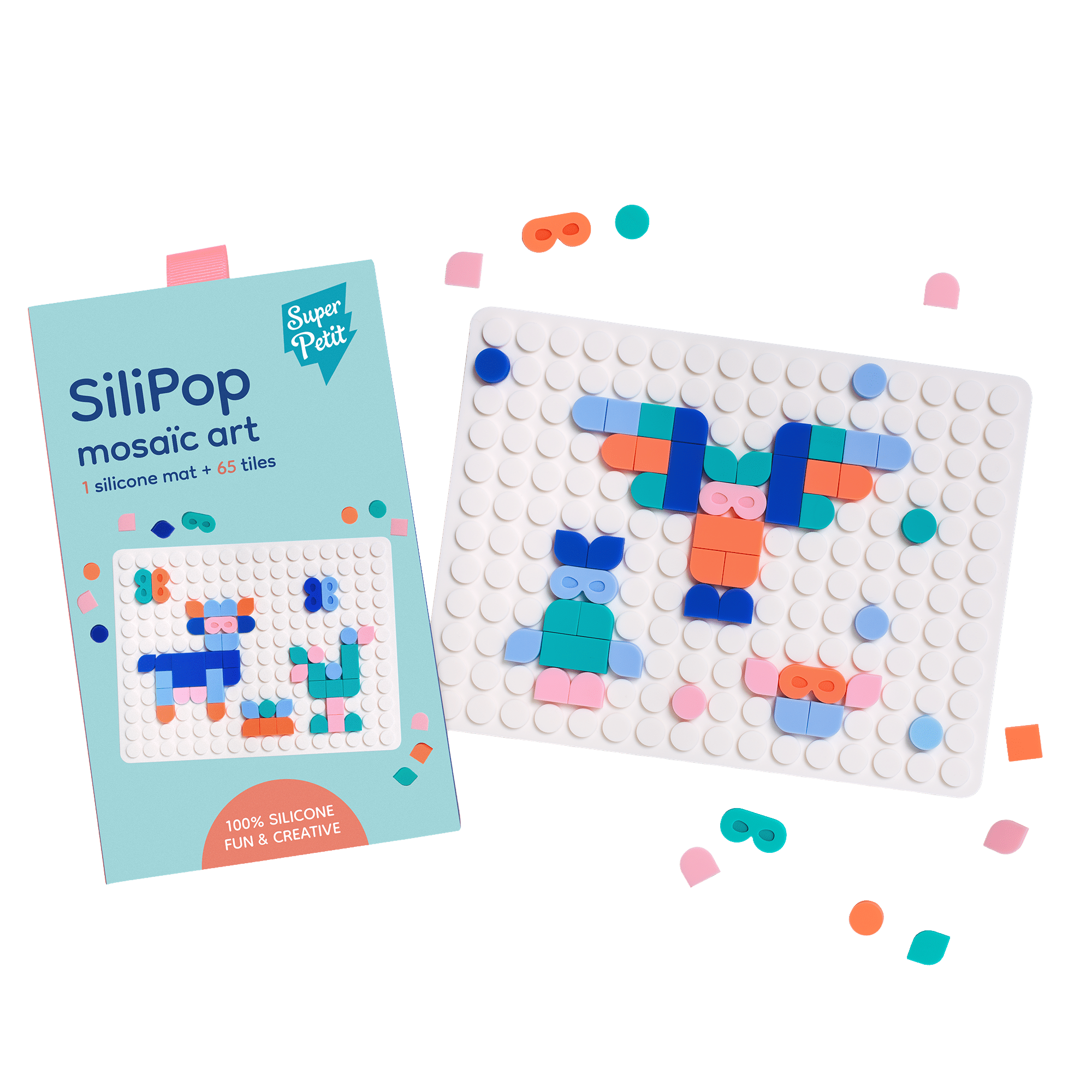 SILIPOP WHITE – CREATIVE POP-ON MOSAIC GAME