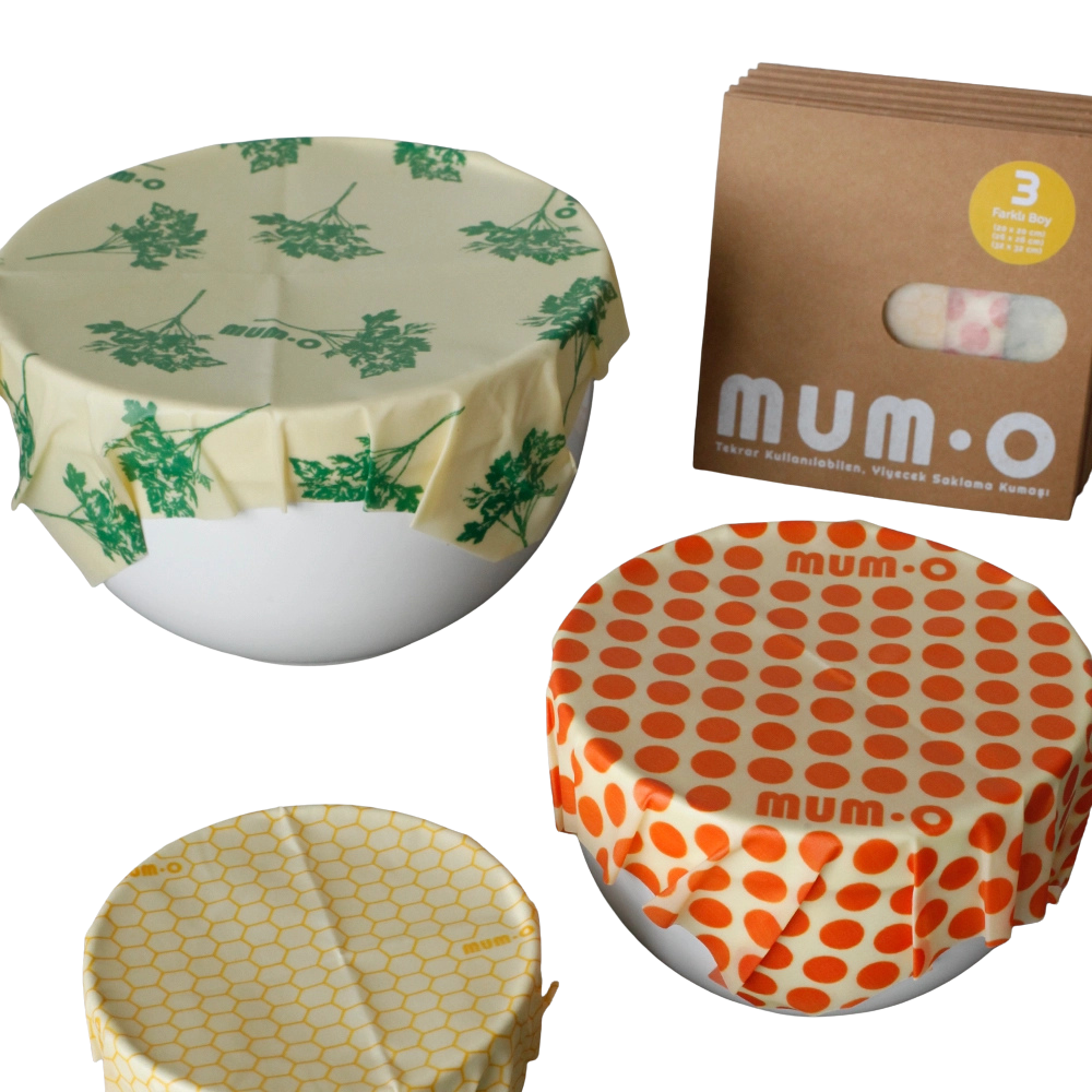 Mumo Beeswax Wraps - Triple Pack (S, M, L)