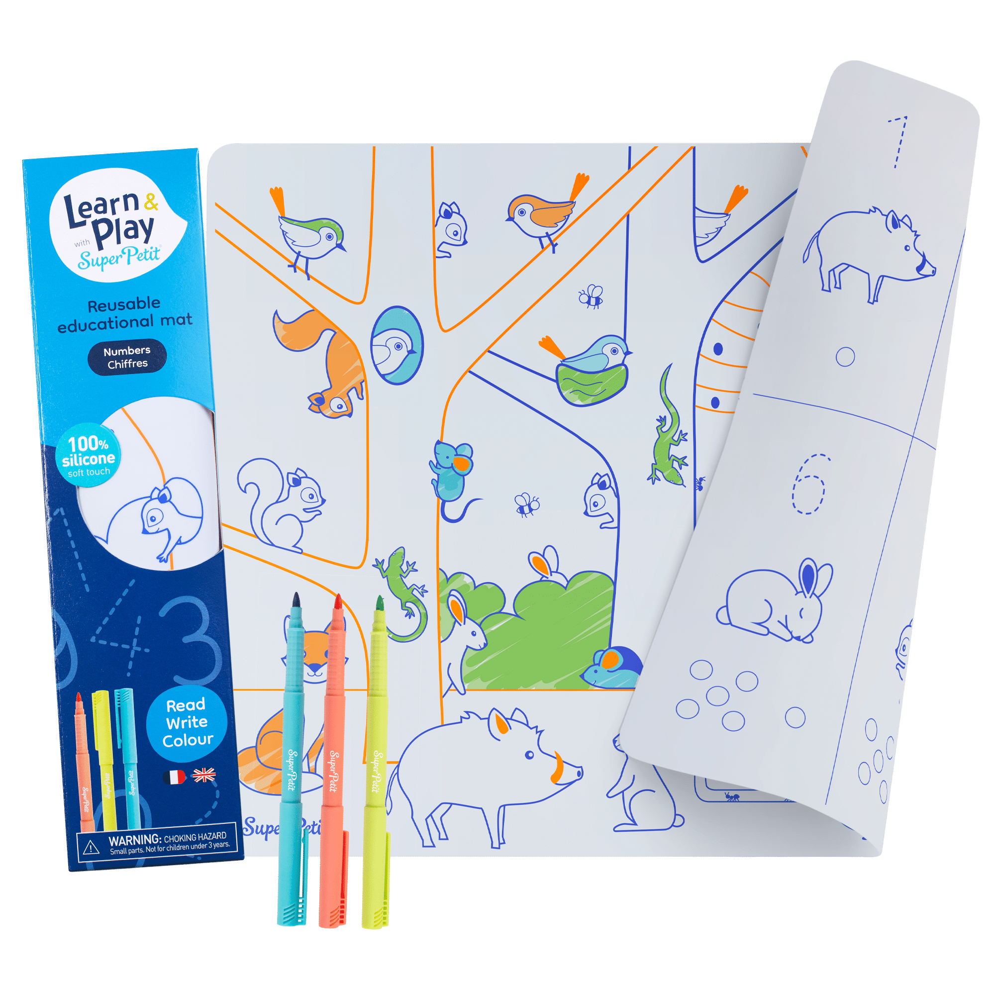 REUSABLE COLOURING MAT: NUMBERS