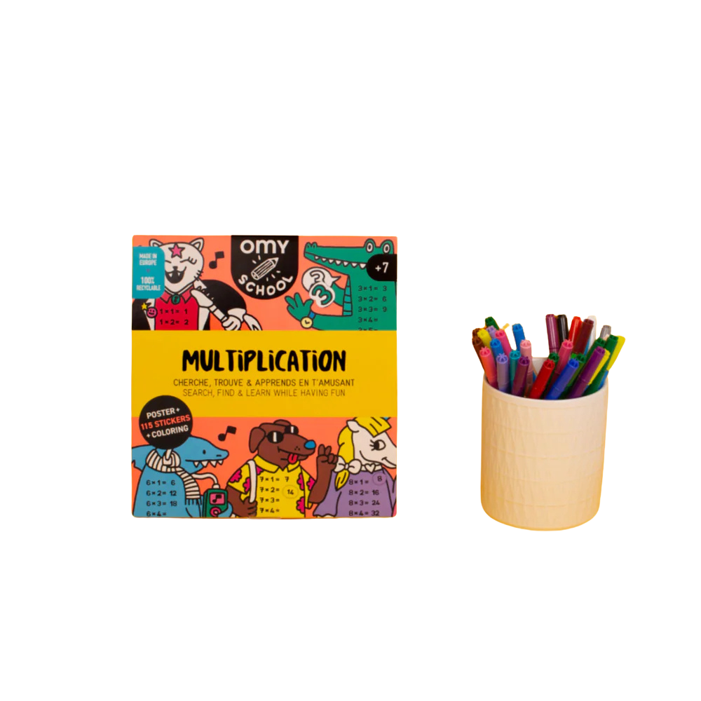 GIANT EDUCATIONAL POSTER - Multiplication OMY SCHOOL