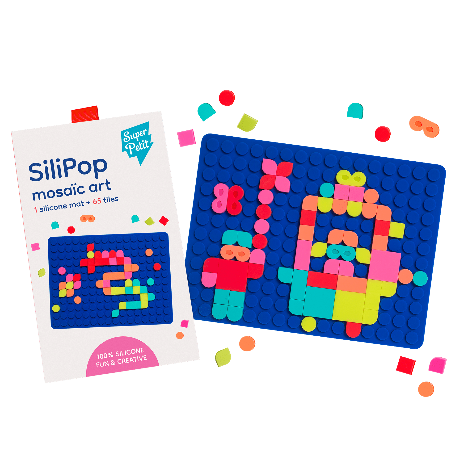 SILIPOP BLUE – CREATIVE POP-ON MOSAIC GAME