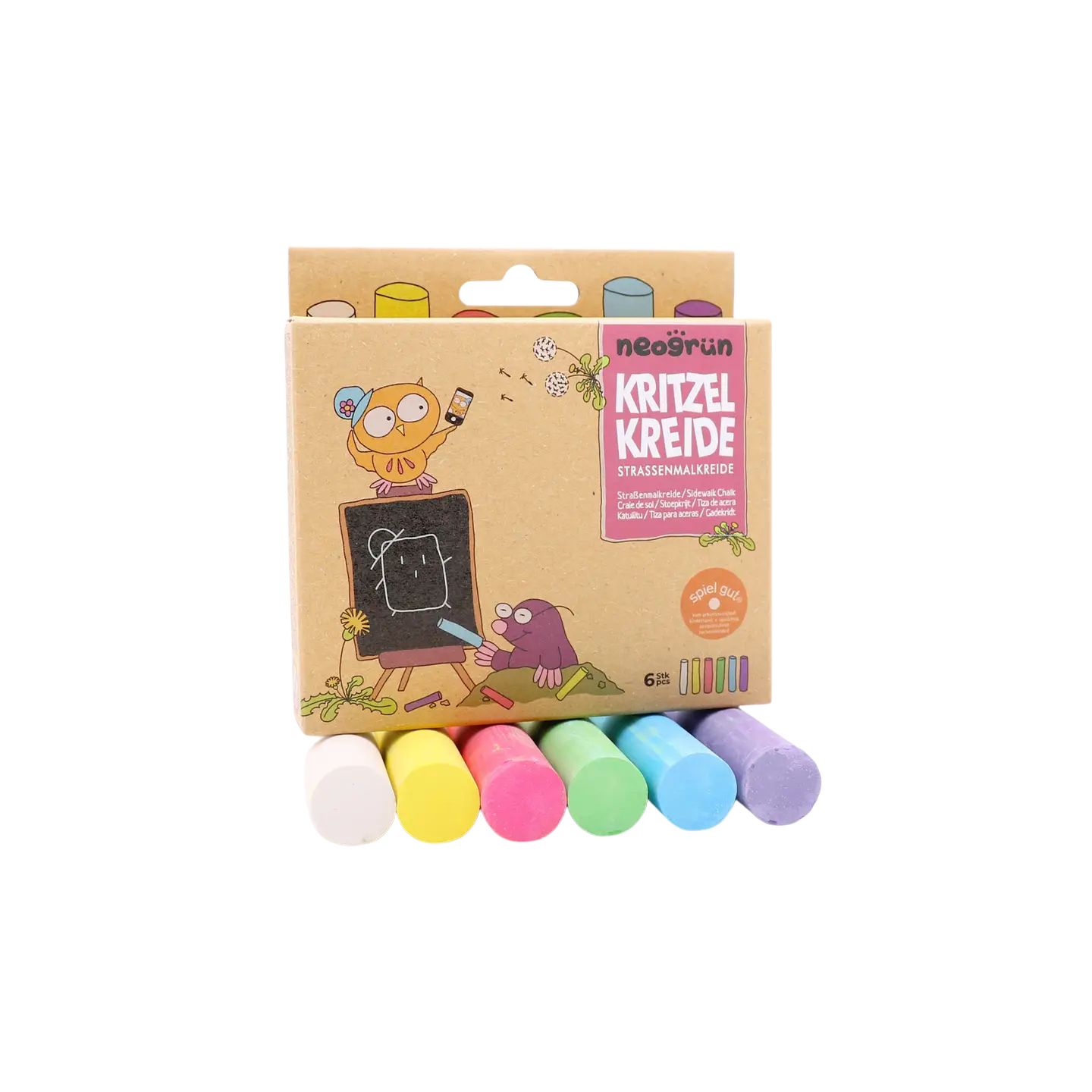 Krabbelkrijt - kleurrijk straatkrijt